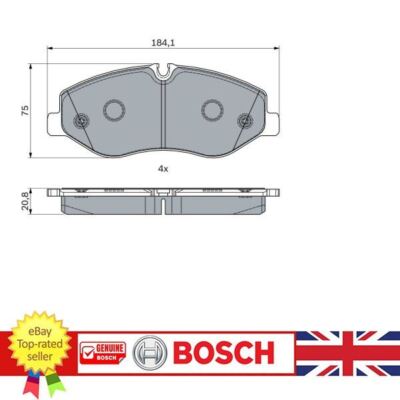 Brake Pad Set for Mercedes MARCO 15- V-CLASS 14- VITO 14- A4474200020