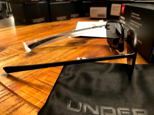 Under Armour UA Alloy CV Satin Gunmetal Black Gray Multiflection Sunglasses $149 - Picture 3 of 4