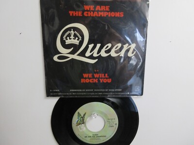  'QUEEN' HIT 45 + PS  [WE ARE THE CHAMPIONS /WE WILL ROCK YOU]  1977 ! 