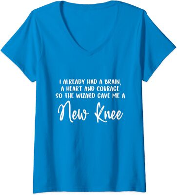 Knee Surgery Completed Funny Knee Replacement Gift Ladies' V-Neck Tshirt
