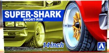 Aoshima 055489 Super Shark Short Rim 14 Zoll Felgen+ Reifen 1:24 #92