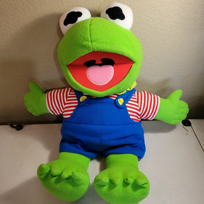✨カーミット 親子 ぬいぐるみ Jim Henson 90s✨ Jim Henson Muppet Babies JUMBO Baby Kermit Frog Size 28