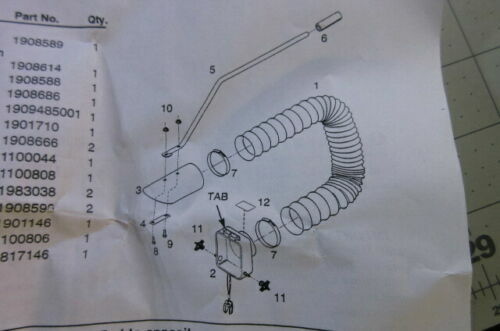  Troy Bilt Chipper Vac Vacuum Hose Kit NEW old stock 1901111 47769 1901839 