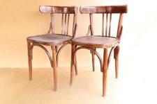 Sedie in legno curvato sgabelli vintage seduta panca stile Mundus in rilievo anni 50 con etichetta