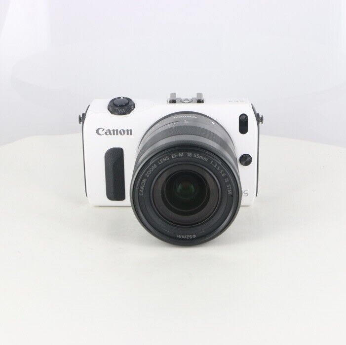Canon EOS M Digital Camera White w/ 18-55 F/3.5-5.6 STM Lens Canon EOS M Digital Camera White w/ 18-55 F/3.5-5.6 STM Lens