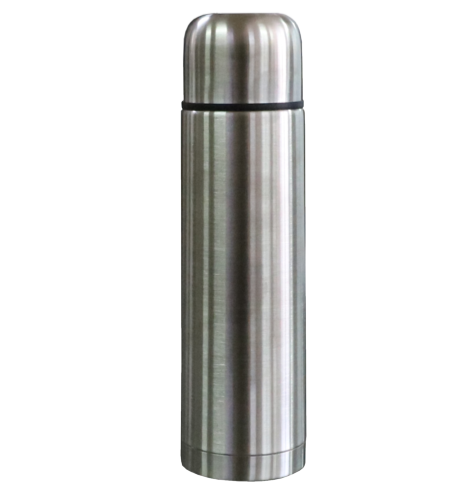 basiks Stainless Steel Vacuum Flask Hot Cold Tea Drink Camping Travel - 500ml