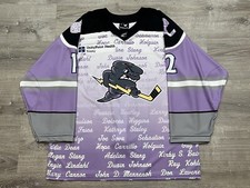 Quad-City Storm Koepplinger Hockey Fights Cancer Game Worn Jersey SPHL