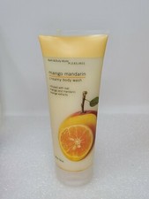Bath  Body Works Pleasures Mango Mandarin Creamy Body Wash 8 oz Rare Retired