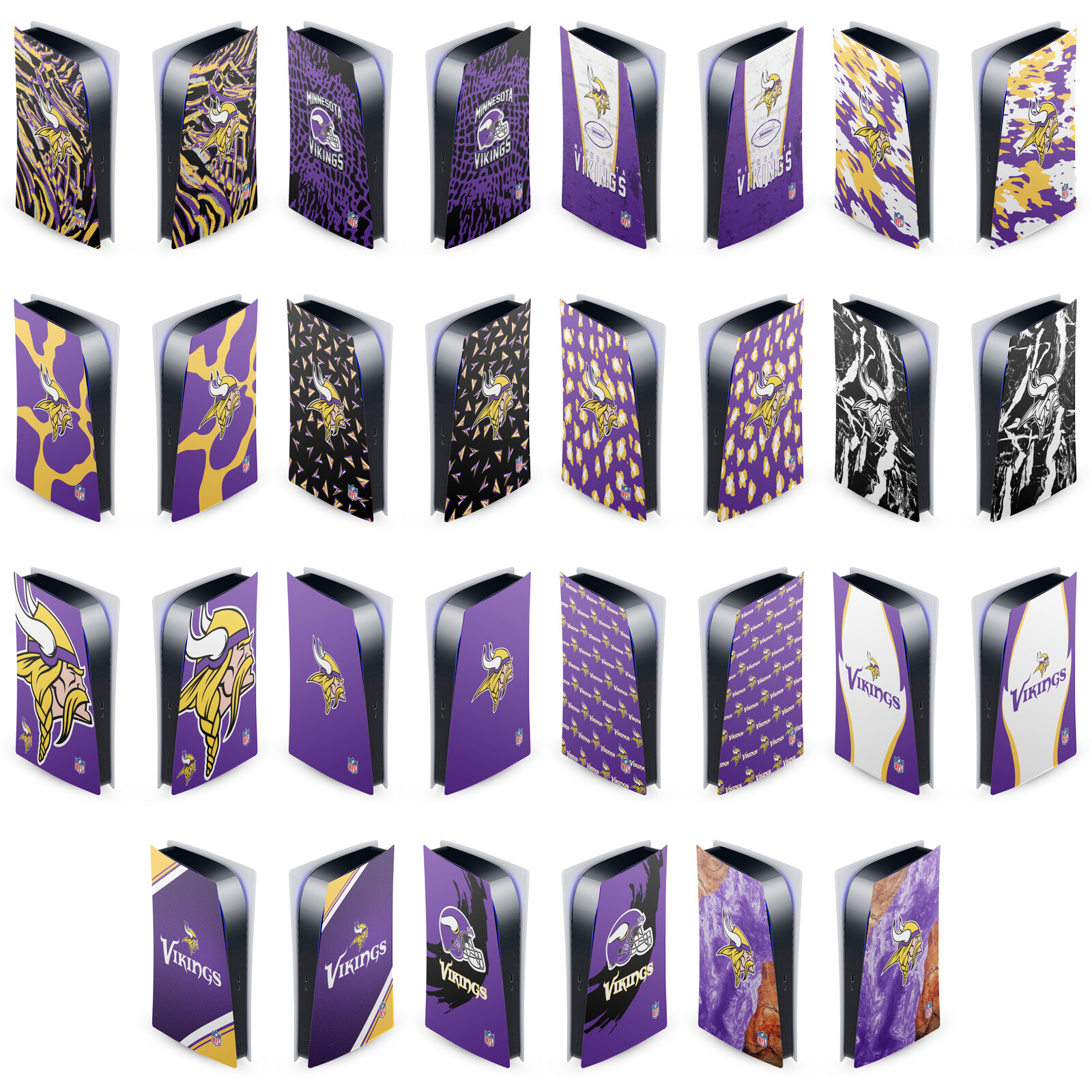 OFFICIAL NFL MINNESOTA VIKINGS VINYL SKIN FOR SONY PS5 DIGITAL EDITION CONSOLE