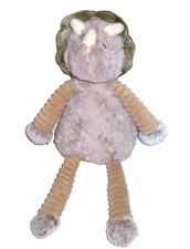 17" Walgreens Dinosaur Rhino Tan Beige Plush Ribbed Corduroy Stuffed Animal