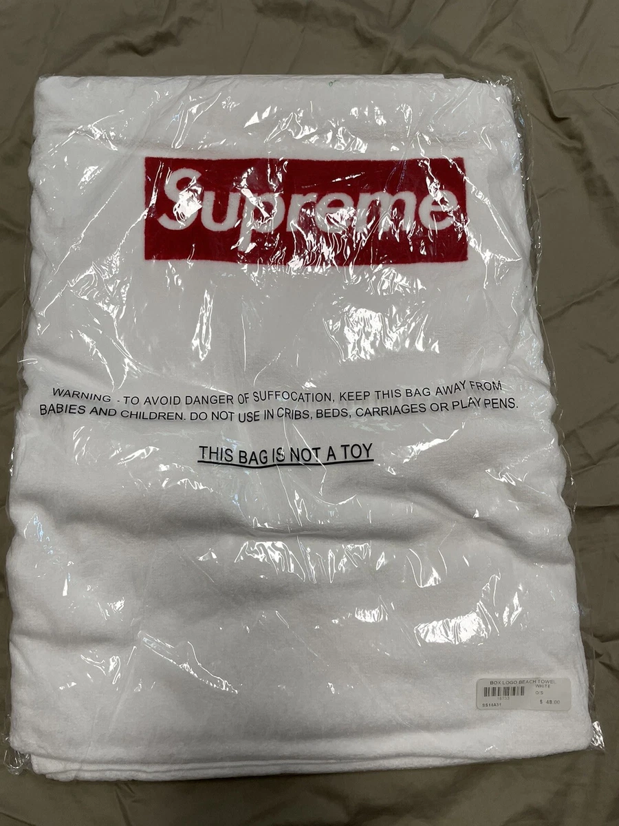 Supreme White Bath Beach Towels for sale | eBay