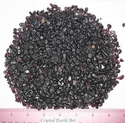 Garnet dark red polished pebbles, XX-Small (size 1/4'' to 3/8'' or 6-10 mm)  1 lb