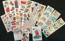 Creative Memories/Mrs. Grossman stickers:Baseball,Camping,Ski,Soccer, Cheer,Bike