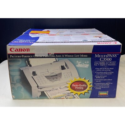 Canon Multipass C3500 color bubble jet/printer/fax/copier/scanner SKU 5640