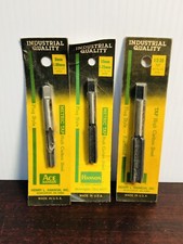 3 Threading Tap Ace Hanson Steel USA 8mm 1.00, 10mm 1.25 Metric, 1/2-20 Nf
