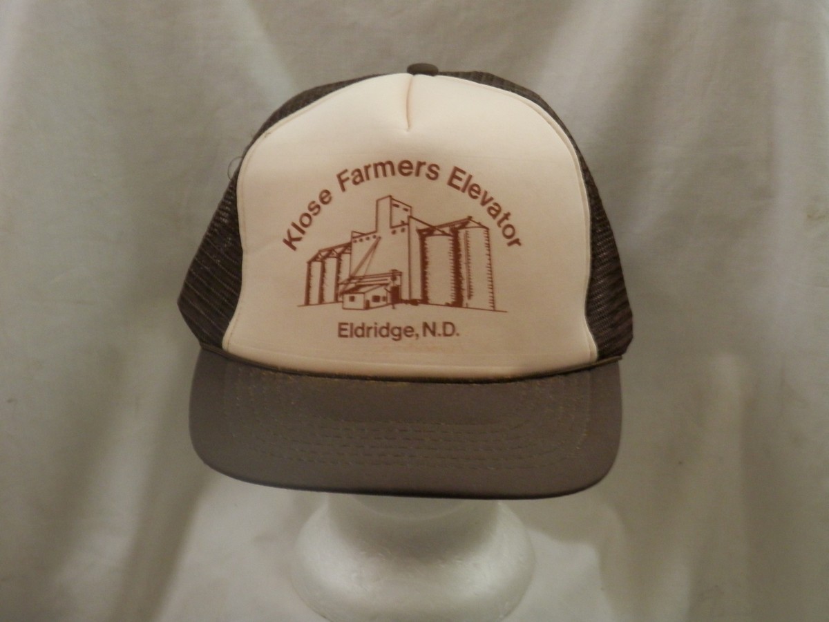 trucker hat baseball cap FIRST NATIONAL BANK MCINTOSH grunge