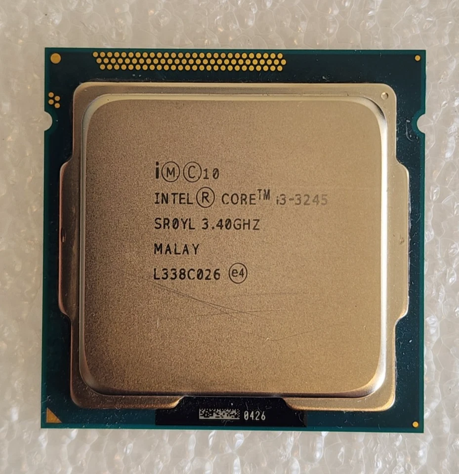 *Lot Of 2* Intel Core i3-3245 3.40GHz Dual-Core Processor - LGA1155 - SR0YL - Image 3 of 3