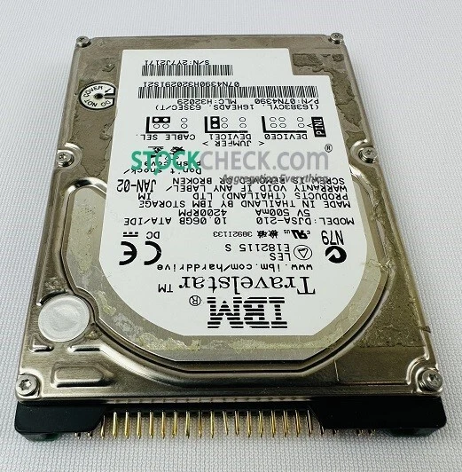 IBM Travelstar 07N4390 DJSA-210 Hard Disk Drive ; 10GB 2.5-inch HDD, 4200RPM  - Image 4 of 4