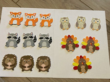 NEW RARE LOT OF 15 WOODLAND ANIMALS FOAM STICKERS