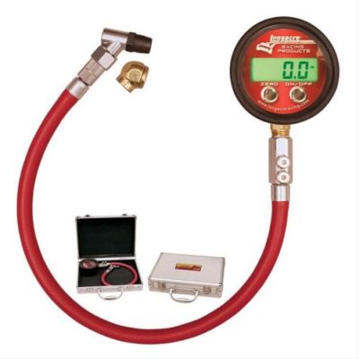 Longacre 52-53000 2-1/2'' Pro Digital Tire Pressure Gauge; 0-60 psi - 17'' Hose