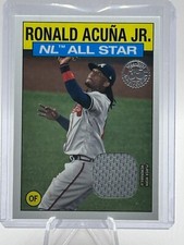 RONALD ACUNA JR 2021 TOPPS ALL STAR RELIC JERSEY 1986 RETRO #86ASR-RA JC