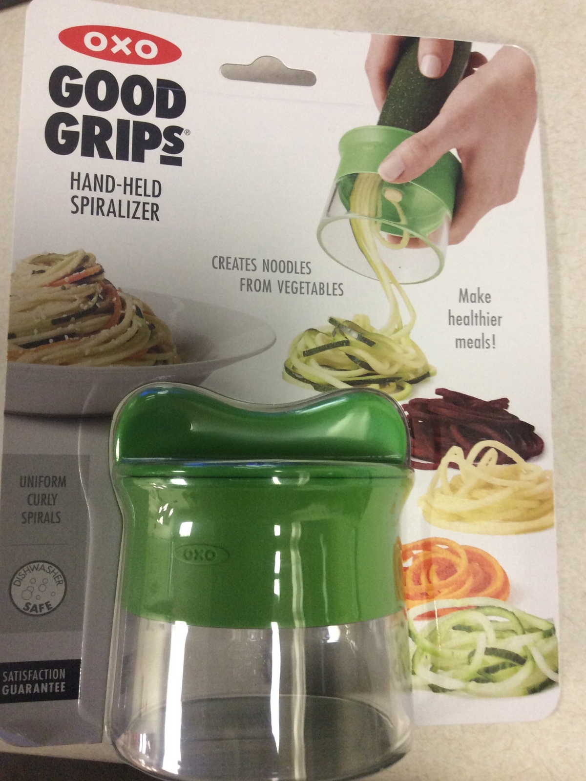 New OXO Good Grips Hand Held Spiralizer Curly Vegetable Noodles