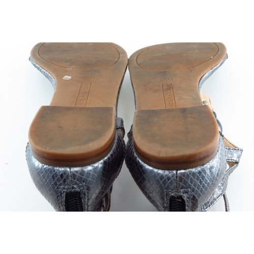 Enzo Angiolini Gladiator Silver Synthetic Women Shoes Size 6.5 Medium - Picture 5 of 6