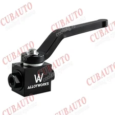 CUBAUTO Aluminum Brake Line Lock Shut Off Valve 1/8" NPT Billet