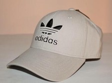 Adidas Trefoil Baseball Hat Adjustable Fit Snapback Cap Originals Icon Grey N1