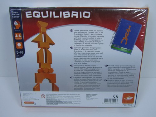 Equilibrio Brain Builder Series Game, 60 Puzzles, Plus Architecto Puzzle Book - Picture 3 of 4
