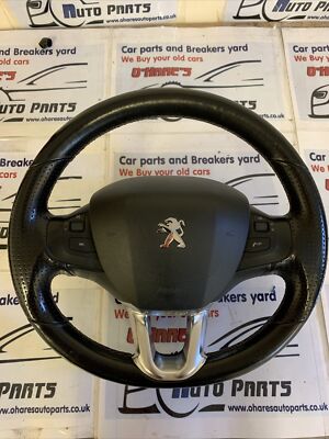 Multi Function Steering Wheel Steering Wheel 3- Spoke 6191373 Peugeot 208 2014