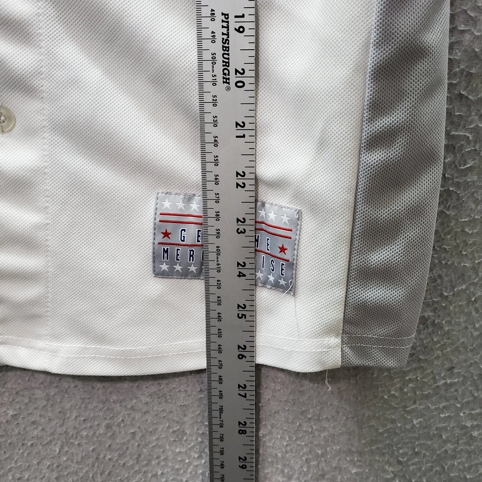 Oakland Athletics Boys Jersey 14/16 White Logo Kurt Suzuki 8 Embroidered - Image 3 of 4