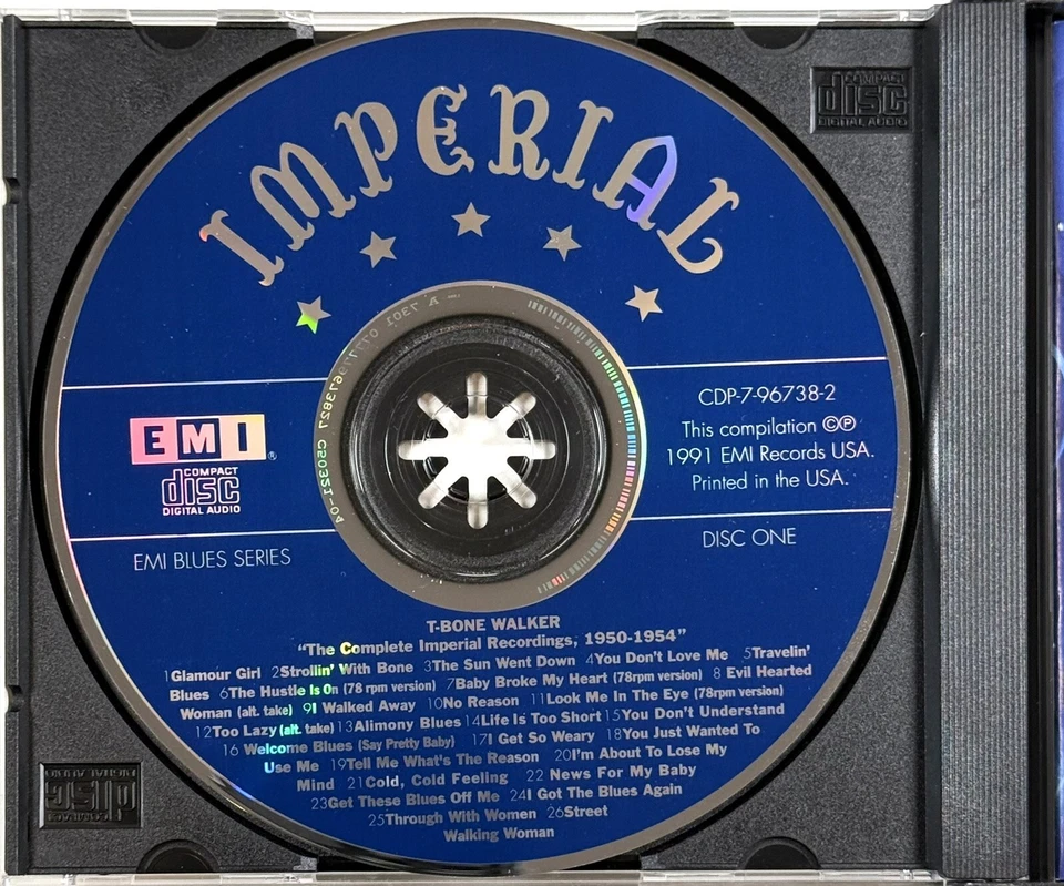 T BONE WALKER The Complete Imperial Recordings 1950-1954 (2 Disc CD Set, EMI) Foto 4 de 4
