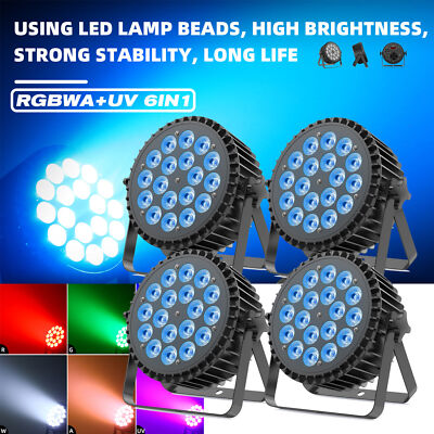 270W RGBWA +UV 6 in1 18 LED Par Strahler Bühnenlicht DMX Lichteffekte Partylicht