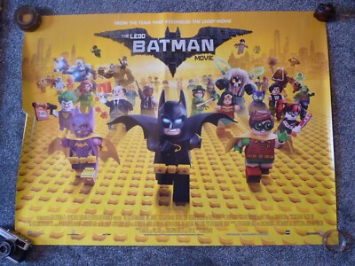 ORIGINAL ODEON CINEMA DOUBLE SIDED FILM POSTER, LEGO BATMAN MOVIE, 40