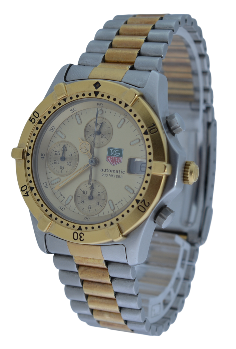 RARE Tag Heuer 2000 Series Men's 38mm Automatic Two Tone LWO RARE Tag Heuer 2000 Series Men's 38mm Automatic Two Tone LWO