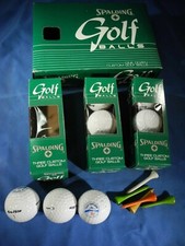 9 VINTAGE SPALDING KRO-FLITE DIMPLE GOLF BALLS NEW 