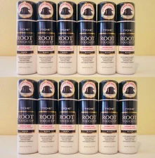 12PK BLACK Tyche Root Touch Up Instant Hair Concealer Spray 2oz HLTU01