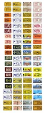 1/43 scale model car assorted Alaska license plates state tags