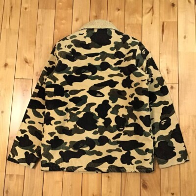 Vintage BAPE camo Corduroy Boa Jacket a bathing ape NIGO Size S | eBay