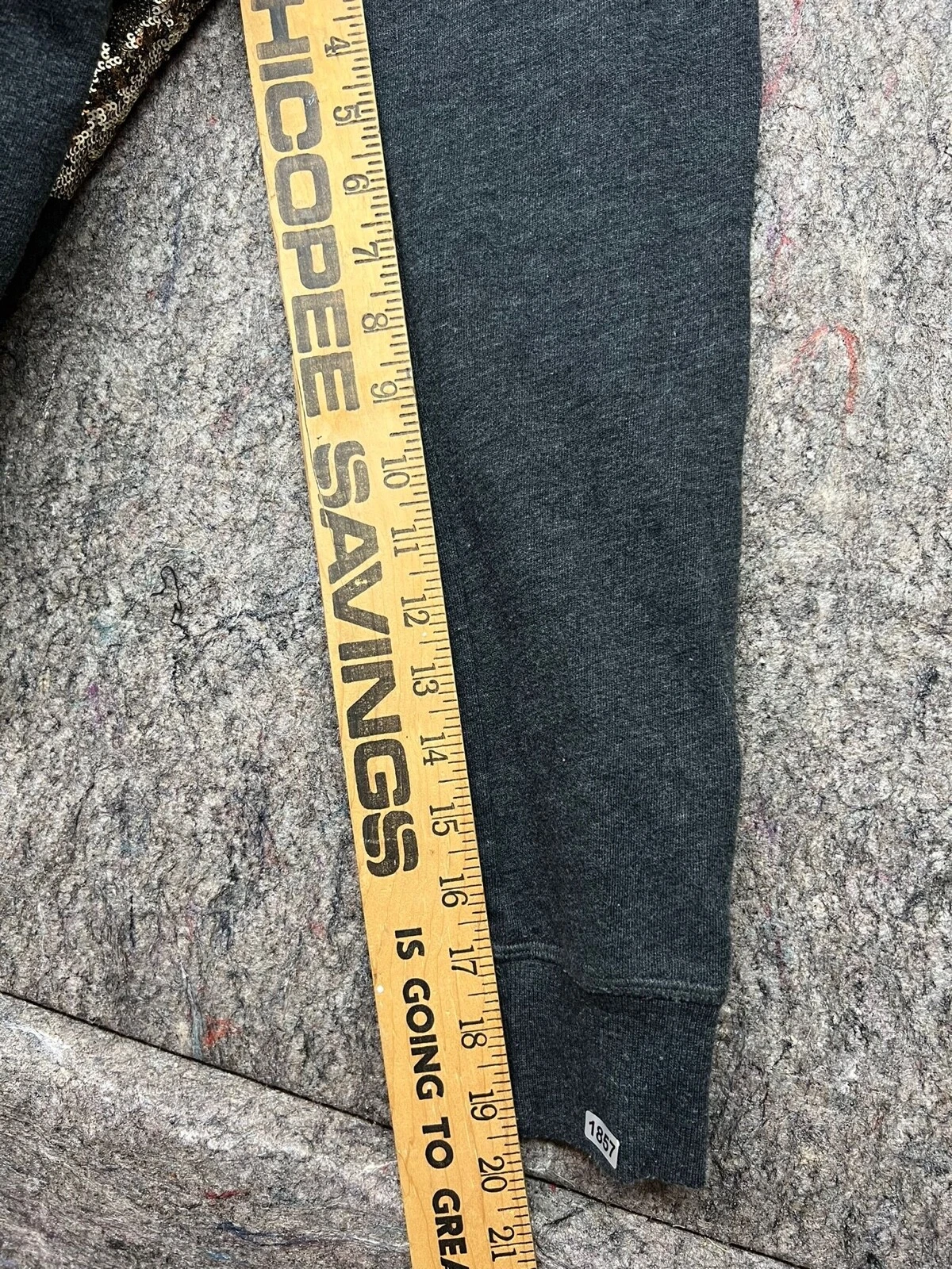 UNDERCOVER Giacca con cappuccio da donna pullover Victorias Secret grigio paillettes M