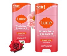 Whole Body Deodorant-Smooth Solid Stick-PEONY ROSE-2PACK 2.6oz