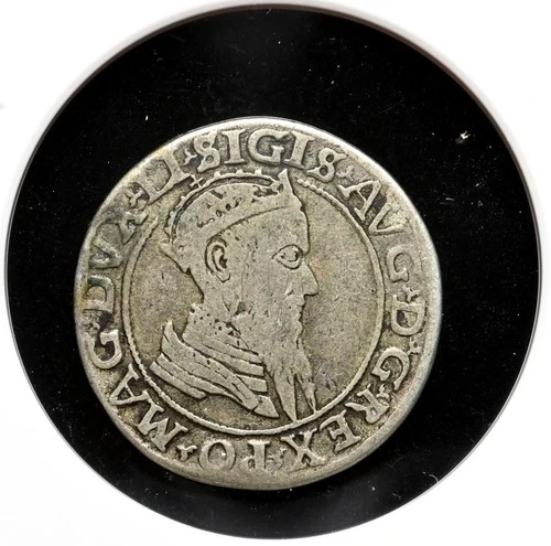 POLAND, Lithuania. Sigismund, Silver 4 Grosso, 1567, NGC F12