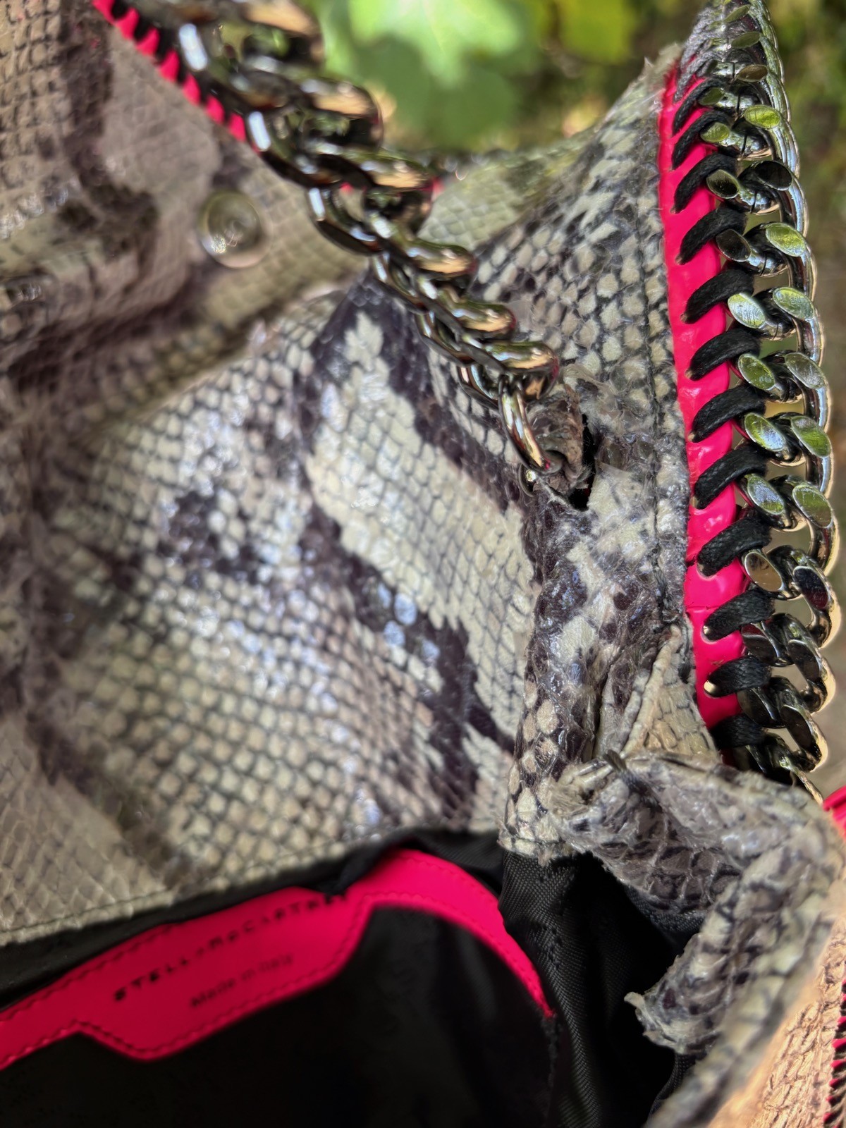 Falabella STELLA McCARTNEY Python Pattern 1 Chain… - image 13