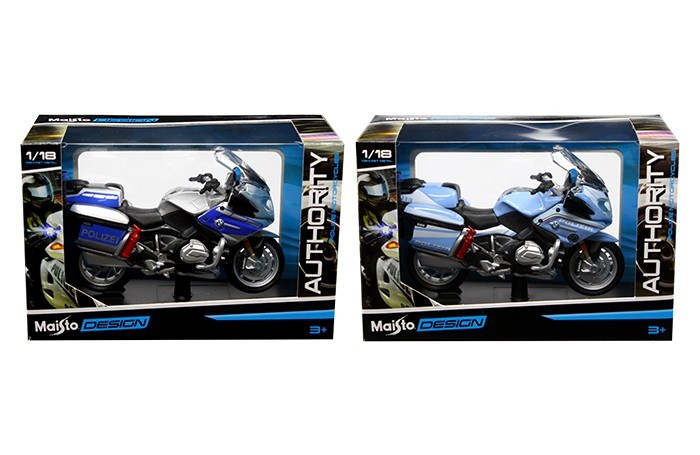 MAISTO 1:18 GERMAN POLICE MOTORCYCLES BMW R 1200 RT POLIZEI 32306