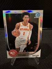 Topps 2025-26 Chrome Jalen Johnson Atlanta Hawks Refractor #BCV-85  /499