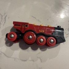 Brio World 33592 Mighty Red Action Locomotive Battery Operated Toy Train More