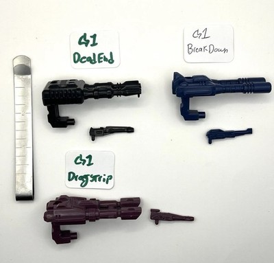 G1 Stunticons Dragstrip/Deadend/Breakdown Cannons And Blasters Accessory Lot