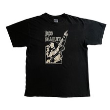 Vintage 90s 00s Bob Marley Reggae Band Gildan Ultra Cotton Black T-shirt Medium