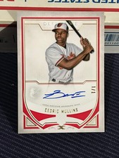 1/1 Cedric Mullins RC 2019 Topps Definitive Collection Red Rookie Autograph RAW